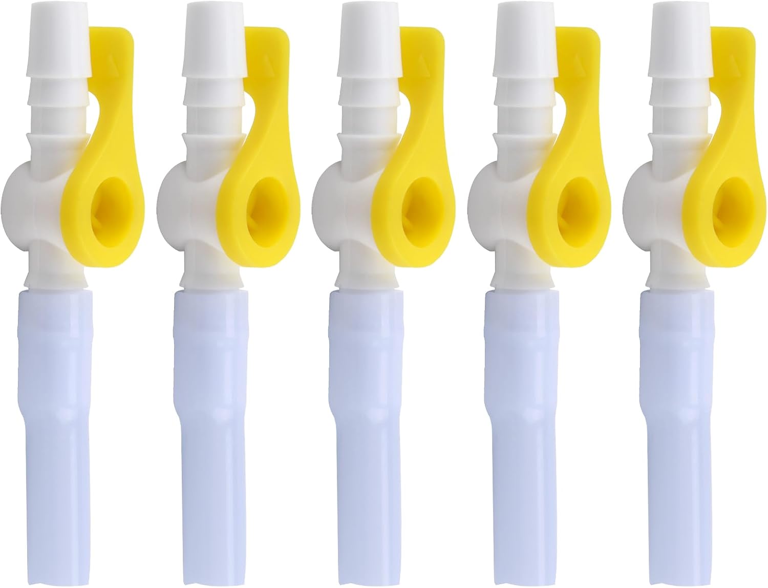 5pcs Catheter Valve Urine Drainage Catheter Valves Comfortable Silicone Lever Tap with Smooth Edges Soft Tubing Effective Alternative to Leg Bags