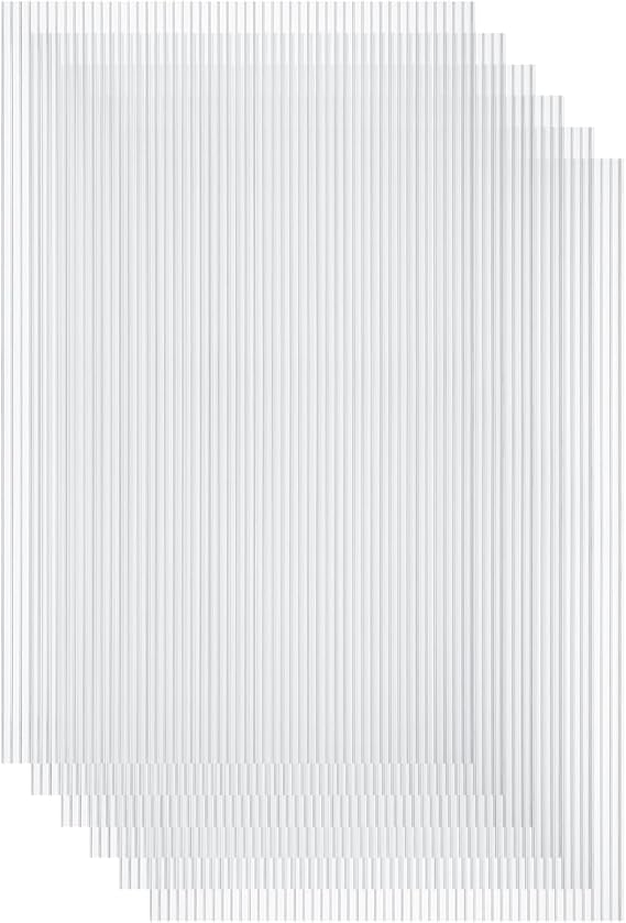 BPS 6Pcs 24'' (W) x 48'' (L) x 0.16'' Polycarbonate Panels