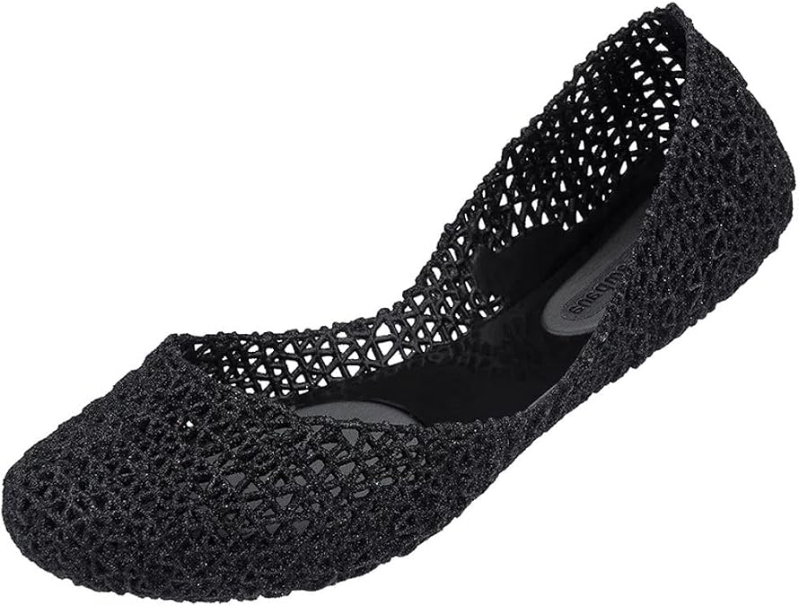 Melissa Womens Black Ballerina Shoes Black