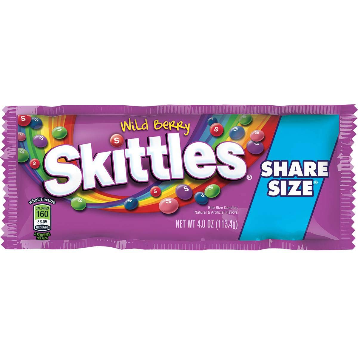 Skittles Wild Berry Share Size Candy, 4 Ounce -- 144 per case