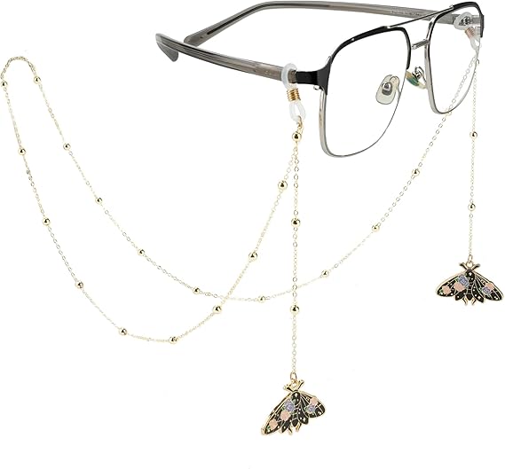 Stylish Women's Glasses Chain - Eyeglass & Sunglasses Chains Holder for Around Neck, Eyewear Retainer Strap
