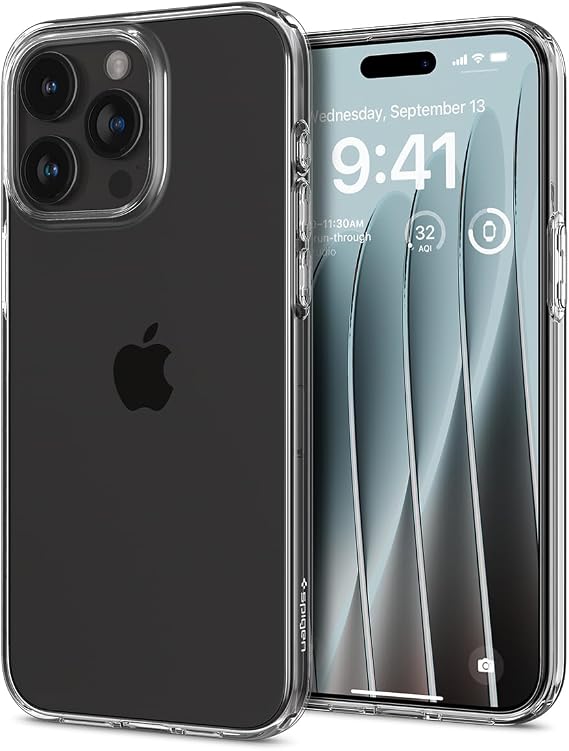 Spigen iPhone 15 Pro ile Uyumlu Kılıf Liquid Crystal Clear - ACS06699
