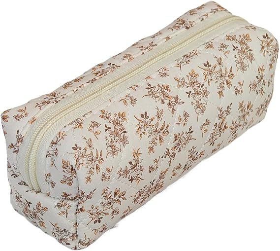Pencil case, Pencil case, Cartoon Bag is Small and Cute, 19 x 8 x 6 cm, and can be Used as a Toy Bag, Cosmetics, Coins, Keys (White)