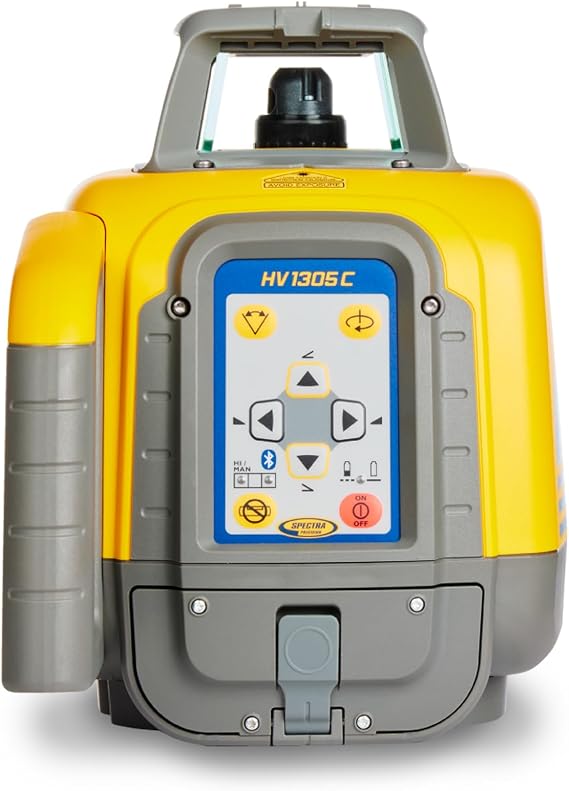 Spectra Precision HV1305C Horizontal/Vertical Red Beam Laser Kit with HL760 Receiver, RC1402 Remote, C70 Clamp, NiMH Battery & Accessories - Small Case