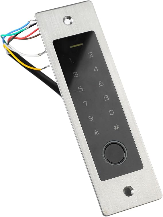 Biometric Fingerprint Access Control System with Backlit Keyboard | Touch Password Door Lock for Home, Office, Garage | 125KHz EM Card Reader | Waterproof IP66 | 10,000 User Capacity