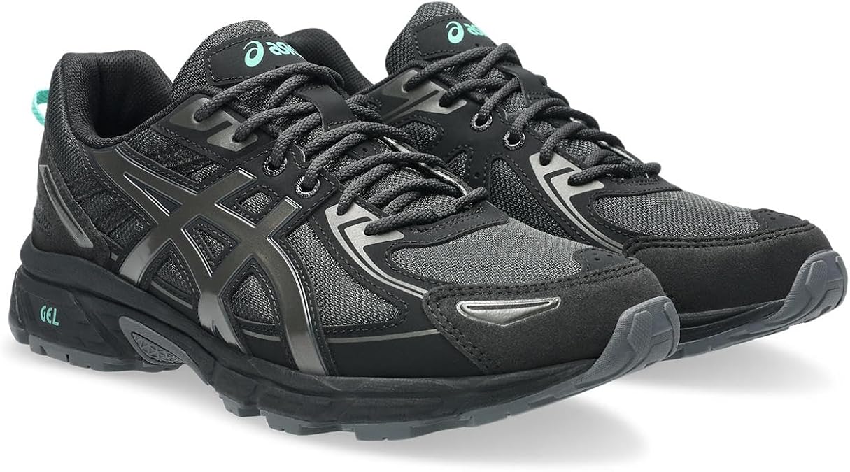 ASICS Mens Gel-Venture 6 Sneaker, Graphite Grey Aurora Green, 8 UK
