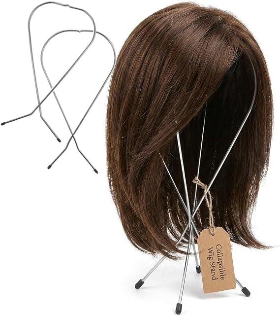 Jon Renau Metal Wire Wig Stand - Sturdy and Collapsible Wig Holder