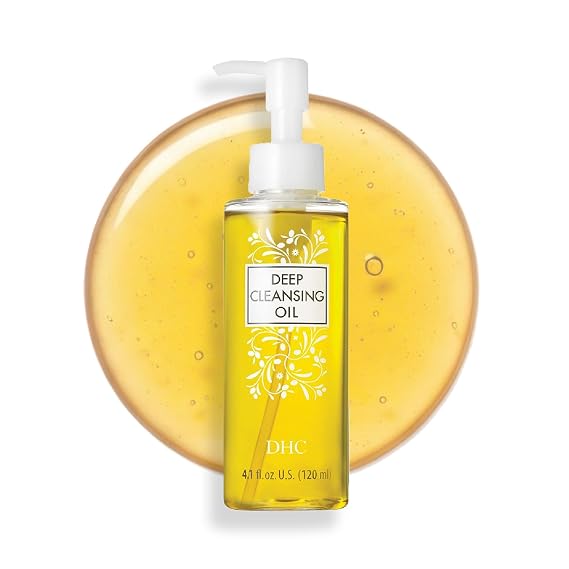 DHC Deep Cleansing Oil, Makeup Remover, Gentle Oil Cleanser, 4.1 oz | Facial Cleansing Oil, Blackhead Remover, Cleanses without Clogging Pores, Residue-Free, Fragrance and Colorant Free