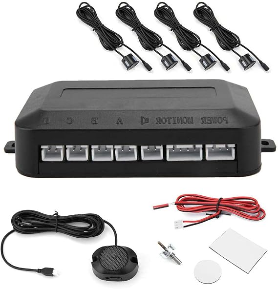 Car Parking Sensor 12V DC Reversing Kit Warning Sound Indicator Probe System