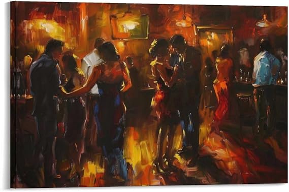 Canvas Jazz Paintings, Canvas Art Prints, Dance Murals, Night And Music Murals, Jazz Club Paintings, Jazz Posters Home Wall Decor Canvas Poster Wall Art Decor Print Picture Paintings for Living Room