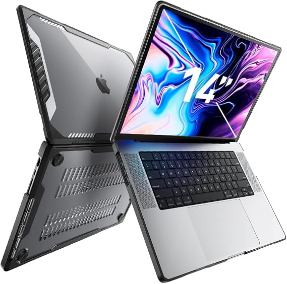 SUPCASE for MacBook Pro 14 Inch Case 2021-2026, Anti-Scratch, Black | Military-Grade Protection, Full Body Rugged Protective Cover for MacBook Pro 14", M5/M4/M3/M2/M1 Pro/Max, Unicorn Beetle