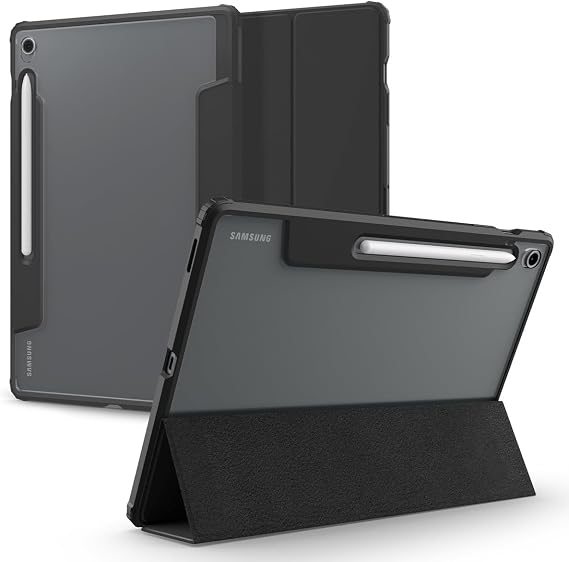 Spigen Galaxy Tab S10 FE Plus ile Uyumlu Kılıf Ultra Hybrid Pro Black - ACS09446
