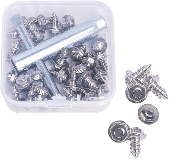 Screw-in Studs for Wading Boots,26pcs Fishing Wading Boot Studs for Felt Or Rubber Sole