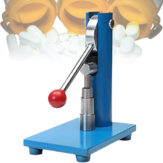 Manual Tablet Press Machine, Powder Tablet Press with Extended Handle, Pill Stamping Maker, Easy-to-Use Tableting Tool for Home or Professional Use