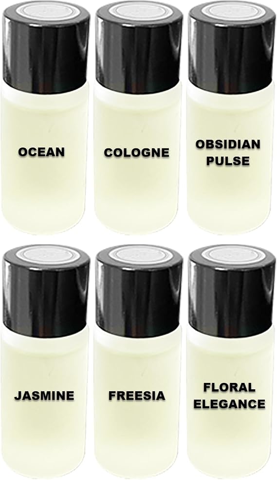 Car Air Freshener Refill Liquid Set of 6 x 10 ML - Smart Car Air Freshener Refill - Car Fragrance Refill - Car Diffuser Refill (Emotional Fragrance Collection)