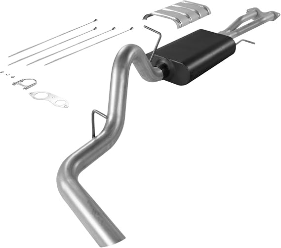 Flowmaster 17165 Force II Cat-Back Exhaust Kit 3 Inch Aluminzed Steel Compatible with 1996-1999 Chevy Tahoe/GMC Yukon 5.7L 2 Door