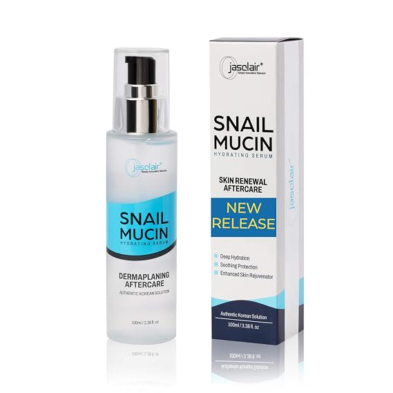 Snail Mucin Serum for After Dermaplaning - Hydrating Face Serum, 3.38 Fl Oz