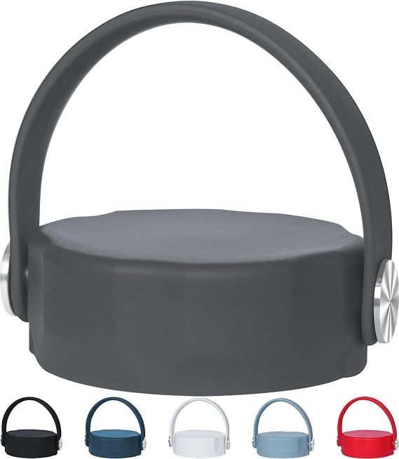 Lid for Takeya Water Bottle 32 40 64 oz, Flex Handle Cap for Hydroflask Lid Replacement Accessories, Stone - Dishwasher Safe
