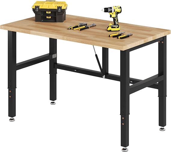 SPECRAFT Adjustable-Height Folding Workbench
