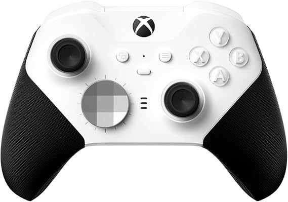 Xbox Elite Bluetooth Wireless Controller Series 2 - Core Edition (White) for PC, Series X|S, One, Windows 10, Mobile, Adjustable Tension Thumbsticks, Shorter Hair Trigger Locks, Rubberized Grip