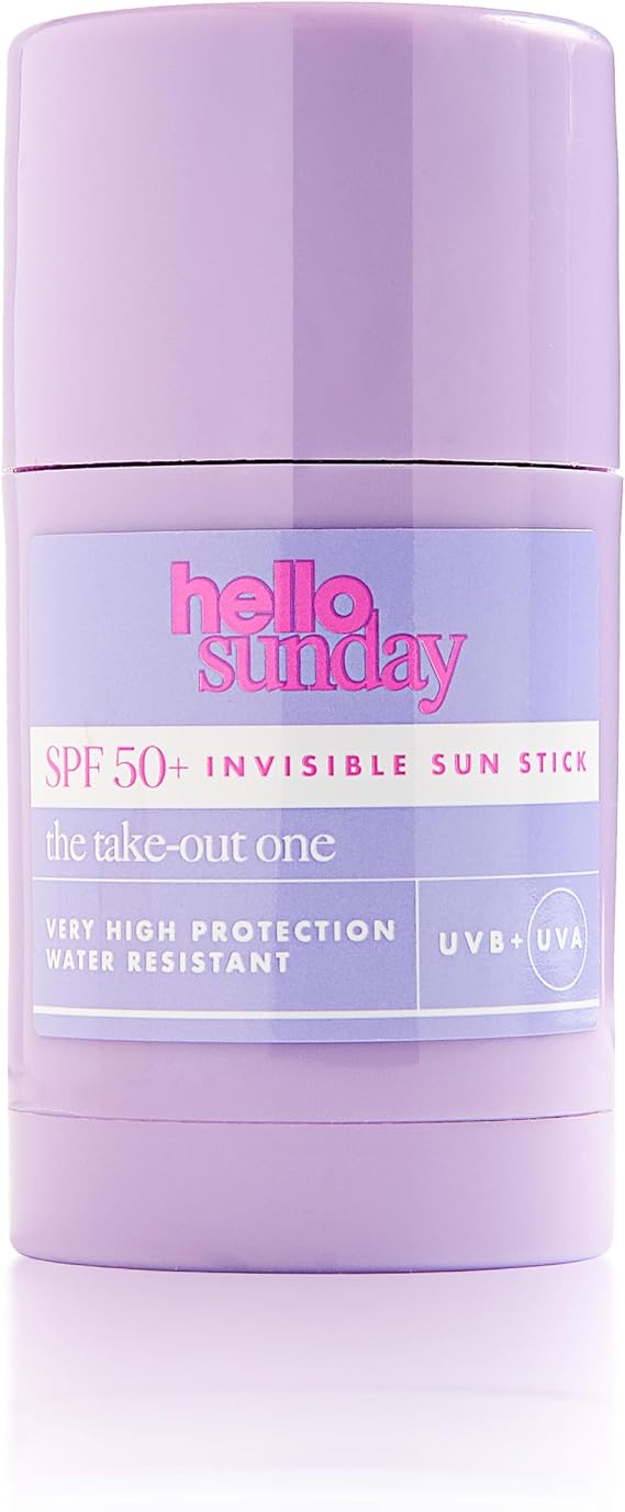 Hello Sunday The Take-Out One 35g | SPF 50 Vanilla Sunscreen Stick | Winter Ski & Travel-Friendly Protection