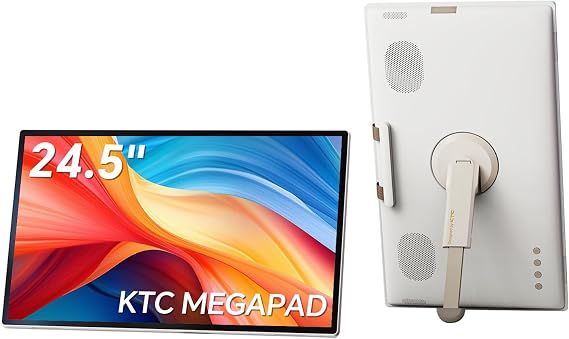 KTC 25 Inch MEGAPAD Portable TV Touchscreen Monitor 1080p, A25Q5