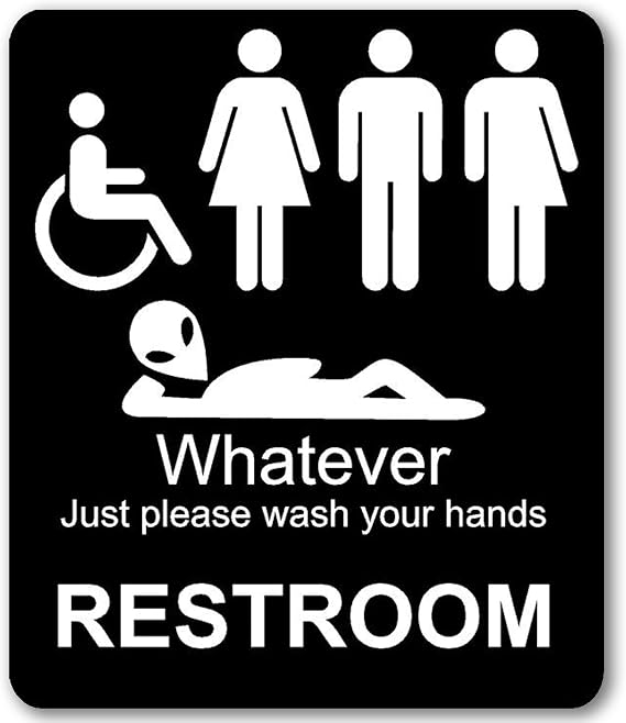 Just Please Wash Your Hands Inclusive Sign 8.5x10