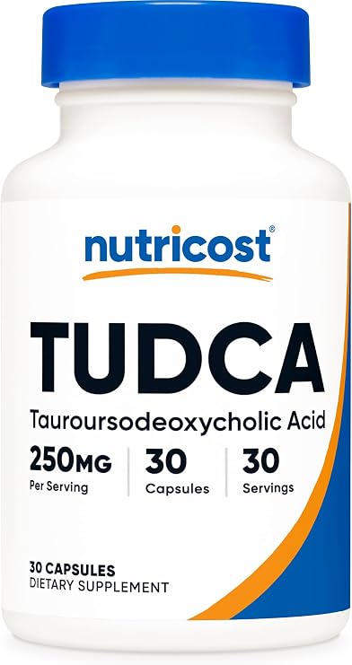 Nutricost Tudca 250mg, 30 Capsules (Tauroursodeoxycholic Acid) Gluten-Free