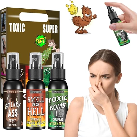 Liquid Spray Set, Halloween Spray, Spray for Adults, Extra Strong Smelly Spray for Friends, Funny Practical Joke Spray, 30ml*3
