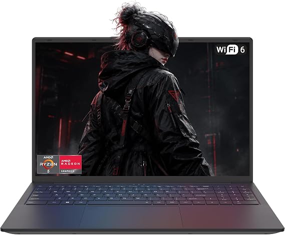 2025 Gaming Laptop,15.6in Laptop Computer with AMD Ryzen 5 3500U Processor, 16GB DDR4, 512GB SSD, Win 11 PRO, Backlit Keyboard, HDMI Type-C (Black, 3500U, 16GB+512GB)