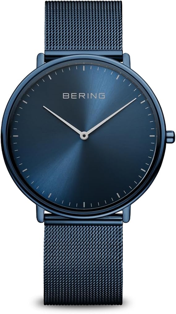 BERING Unisex Quartz Movement Watch - Ultra Slim Collection with Stainless Steel and Sapphire Glass 15739-397 - Waterproof: 3 ATM