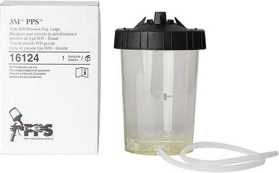 3M PPS (Original Series) 16124 PPS H/O Pressure Cup with Air Hose, Large, 28 oz, 1 Pack
