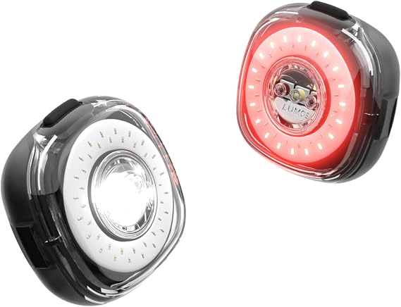 Lumos Firefly Smart Bike Light System - Sync Front & Rear LED Light | Custom Brightness, Flash Pattern, Day/Night Mode | Turn Signals | Brake Lights | Night Riding Bicycle Accessories for Men & Women