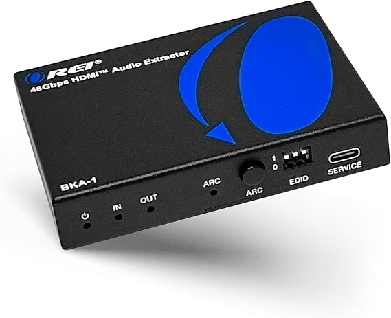 OREI 8K@60Hz 48Gbps HDMI Audio Extractor, SPDIF & 3.5mm, ARC, HDCP 2.3, CEC