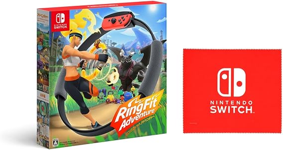 Ring Fit Adventure - Switch Nintendo Switch logo design microfiber cloth included