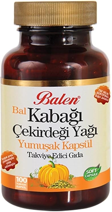 Balen Pumpkin Seed Oil 100 Capsules x 1380 Mg Pumpkin