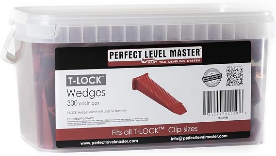 300pcs T-Lock Tile Leveling System Wedges Kit