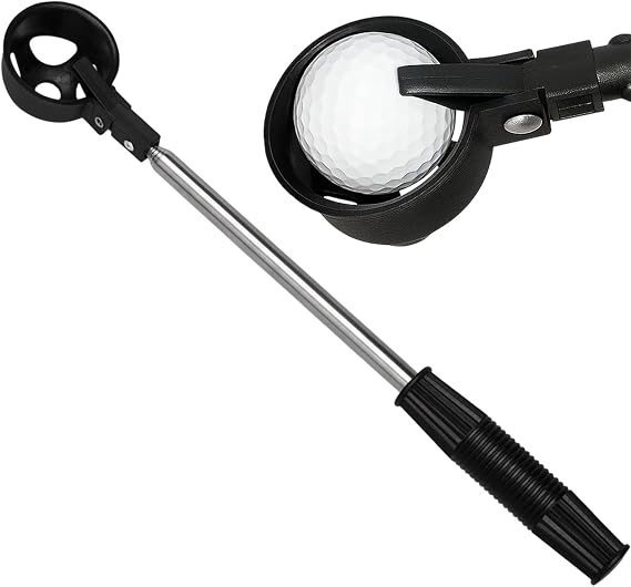 Golf Ball Retriever, Telescopic Golf Ball Collector Extends to 2.04m,Stainless Telescopic Portable Retractable Golf Ball Accessories