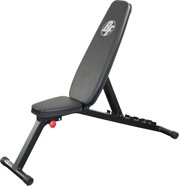 Best Fitness Folding Weight Bench (BFFID25) for Barbell and Dumbbell Exercises, Strength Training Home Gym Equipment, Incline & Decline Workouts