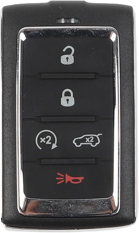 Dasbecan Key Fob Replacement Compatible with Jeep Grand Wagoneer Cherokee L 2021-2023 Keyless Entry Remote Control Replaces 68469565 68377534 M3NWXF0B1 5 Buttons