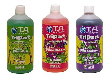 GHE Terra Aquatica Tripart - Solución completa para plantas (3 x 1 litro)