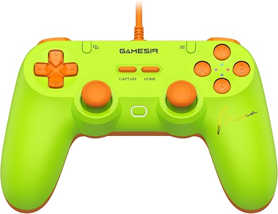 GameSir Tegenaria Lite Wired Game Controller For Switch, Android, iOS, PC, Steam With Retro 90s Design, Hall Effect Sticks, 1000Hz Polling Rate, Dual Rumble Motors, Mappable Back Buttons - Mena
