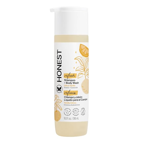 The Honest Company Shampoo & Body Wash, Citrus Vanilla Refresh, 10 fl oz