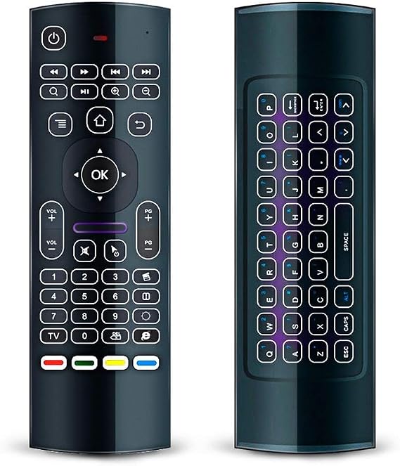 MX3 Pro Air Mouse TV Remote Mouse 2.4G LED Backlit Mini Wireless Keyboard Mouse Infrared Remote Control for Android Smart TV Box IPTV Mini PC Pad XBOX Raspberry pi and Mac OS
