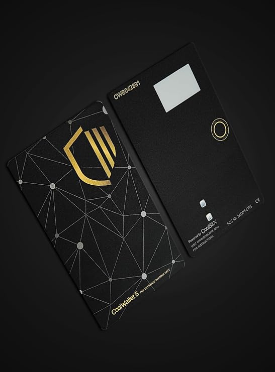 CoolWallet S Crypto Hardware Wallet Secure Cold Storage for Bitcoin, Ethereum, DeFi & NFTs Bluetooth, Water-Resistant, EAL5+ Certified