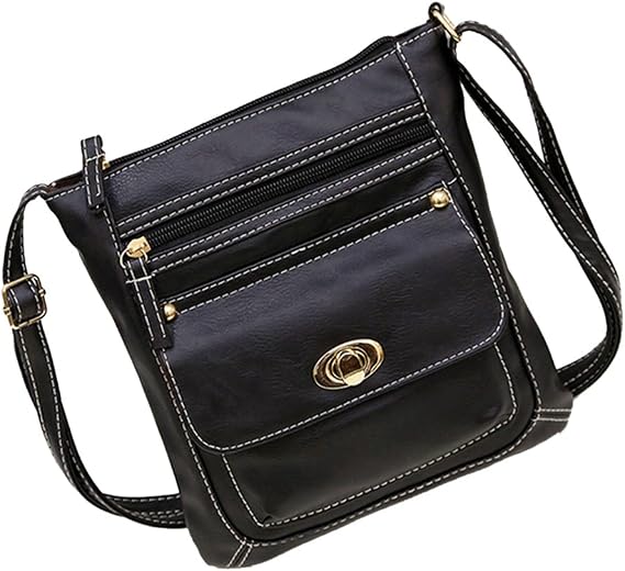 Crossbody Buckle Messenger Bag - 5 Styles