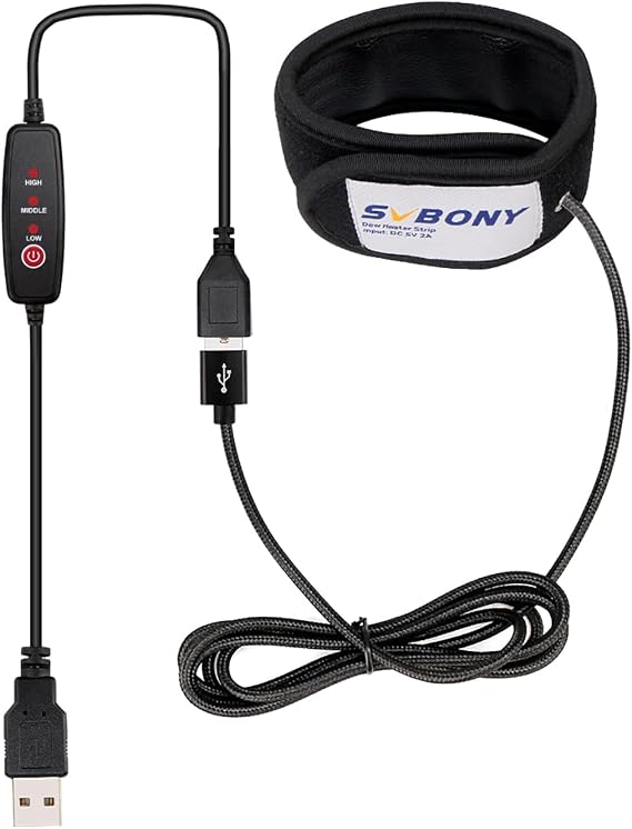 SVBONY SV172 Dew Heater, Lens Warmer 240mm, Universal for Telescope Camera