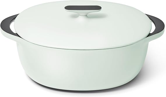 Caraway Enameled Cast Iron Oval Dutch Oven