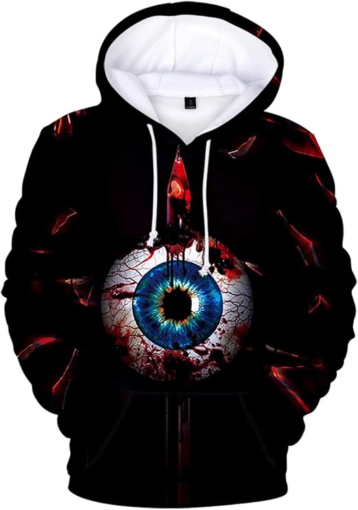 Men's 3D Print Hoodie Women's Halloween Hoodie Long Sleeve Sweatshirt Pullover Tops Casual Jumper Jumper Hoodie