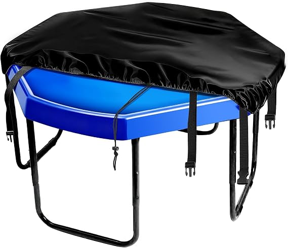 Universal Tuff Tray Cover 100x100x10cm Waterproof Windproof Anti-Mould | Tuff Tray Cover with Stand, Elastic Edges and Strap Buckles. Fits Most Tray Sizes. Messy Play Accessory. Black